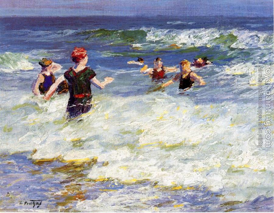 Edward Henry Potthast : In the Surf II Edward Henry Potthast : In the Surf II